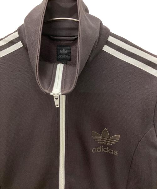 adidas（アディダス）adidas (アディダス) 542243　トラックジャケット ブラウン×ホワイト サイズ:Mの古着・服飾アイテム