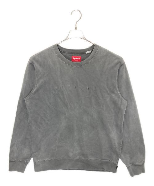 SUPREME（シュプリーム）SUPREME (シュプリーム) クルーネックスウェット グレー サイズ:Lの古着・服飾アイテム