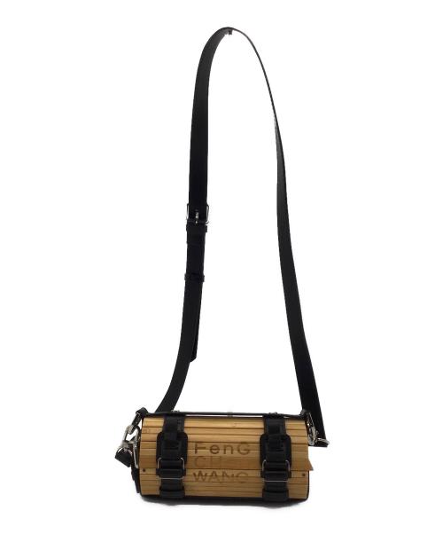 FenG CHen WANG（フェンチェンワン）FenG CHen WANG (フェンチェンワン) ショルダーバッグ ベージュ×ブラックの古着・服飾アイテム