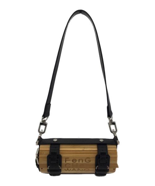 FenG CHen WANG（フェンチェンワン）FenG CHen WANG (フェンチェンワン) ショルダーバッグ ベージュ×ブラックの古着・服飾アイテム