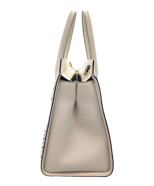 Kate Spade（ケイトスペード）Kate Spade (ケイトスペード) 2WAYバッグ ホワイトの古着・服飾アイテム