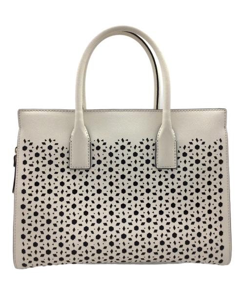 Kate Spade（ケイトスペード）Kate Spade (ケイトスペード) 2WAYバッグ ホワイトの古着・服飾アイテム