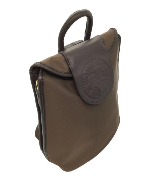 HUNTING WORLD（ハンティングワールド）HUNTING WORLD (ハンティングワールド) リュック ブラウンの古着・服飾アイテム