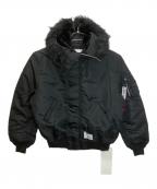 ALPHA×WTAPSアルファ×ダブルタップス）の古着「TA0690-9001　N-2Bジャケット」｜ブラック