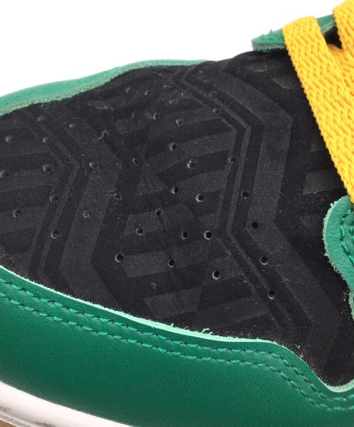 NIKE（ナイキ）NIKE (ナイキ) Air Jordan 1 Low SE グリーン×ブラック サイズ:US8.5、UK7.5、EUR42、cm26.5、BR40、CN265(2.5)の古着・服飾アイテム