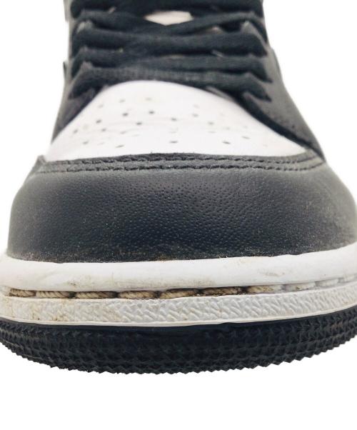 NIKE（ナイキ）NIKE (ナイキ) Air Jordan 1 Mid ブラック×ホワイト サイズ:US9、UK8、EUR42.5、cm27、BR40.5、CN270(2.5)の古着・服飾アイテム