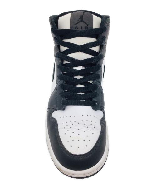 NIKE（ナイキ）NIKE (ナイキ) Air Jordan 1 Mid ブラック×ホワイト サイズ:US9、UK8、EUR42.5、cm27、BR40.5、CN270(2.5)の古着・服飾アイテム
