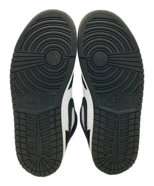 NIKE（ナイキ）NIKE (ナイキ) Air Jordan 1 Mid ブラック×ホワイト サイズ:US9、UK8、EUR42.5、cm27、BR40.5、CN270(2.5)の古着・服飾アイテム