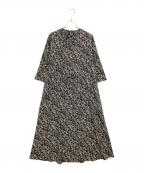 URBAN RESEARCH ROSSOアーバンリサーチロッソ）の古着「RA05-26K006　長袖ワンピース」｜ブラック×ホワイト