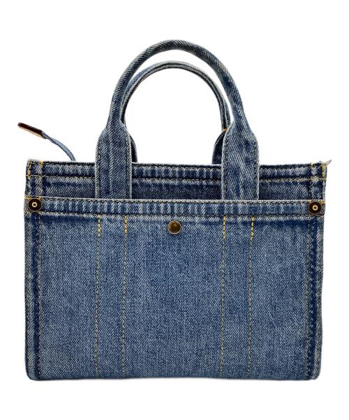 COACH（コーチ）COACH (コーチ) カーゴトートバッグ ブルーの古着・服飾アイテム