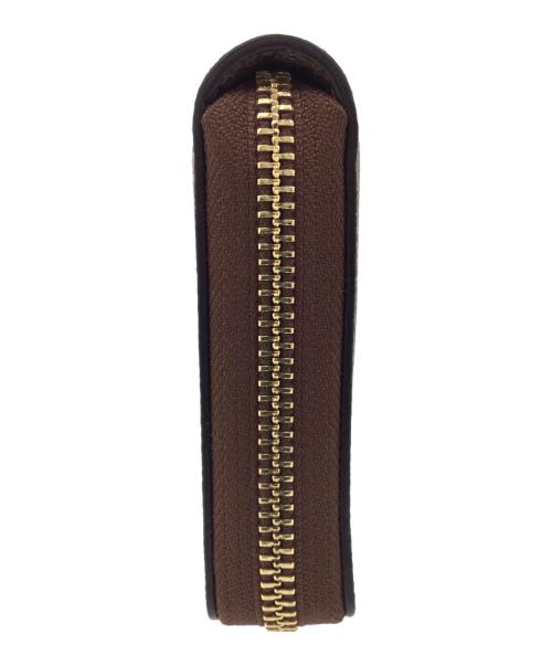 COACH（コーチ）COACH (コーチ) ジップ アラウンド ウォレット ブラウンの古着・服飾アイテム