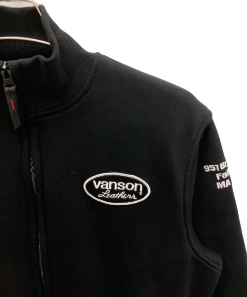VANSON（バンソン）VANSON (バンソン) スウェットジャケット ブラック サイズ:Mの古着・服飾アイテム