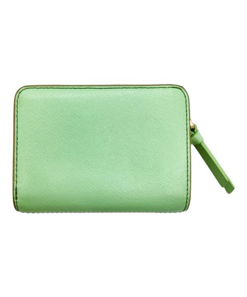 MARC JACOBS（マークジェイコブス）MARC JACOBS (マークジェイコブス) 2つ折り財布 グレー×グリーンの古着・服飾アイテム