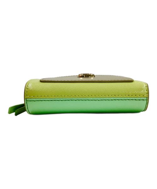 MARC JACOBS（マークジェイコブス）MARC JACOBS (マークジェイコブス) 2つ折り財布 グレー×グリーンの古着・服飾アイテム