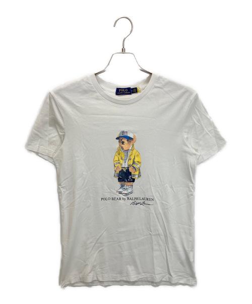POLO RALPH LAUREN（ポロ・ラルフローレン）POLO RALPH LAUREN (ポロ・ラルフローレン) ポロベアープリントカットソー ホワイト サイズ:Sの古着・服飾アイテム
