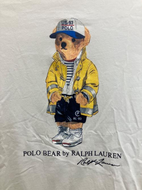 POLO RALPH LAUREN（ポロ・ラルフローレン）POLO RALPH LAUREN (ポロ・ラルフローレン) ポロベアープリントカットソー ホワイト サイズ:Sの古着・服飾アイテム