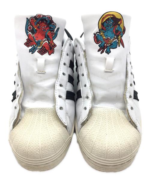 adidas Originals（アディダスオリジナル）adidas Originals (アディダスオリジナル) THREE TIDES TATTOO (スリータイズタトゥー) SUPERSTAR 風神雷神 ホワイト サイズ:US10、UK9 1/2、FR44、JP280、CHN270の古着・服飾アイテム