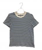 MONCLERモンクレール）の古着「J10938C00017　半袖カットソー」｜ネイビー×ホワイト