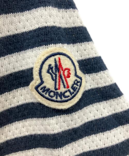 MONCLER（モンクレール）MONCLER (モンクレール) J10938C00017　半袖カットソー ネイビー×ホワイト サイズ:Lの古着・服飾アイテム