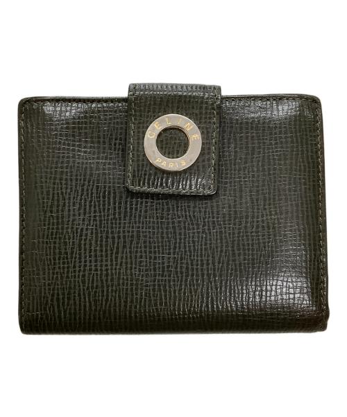 CELINE（セリーヌ）CELINE (セリーヌ) サークルロゴウォレット オリーブの古着・服飾アイテム