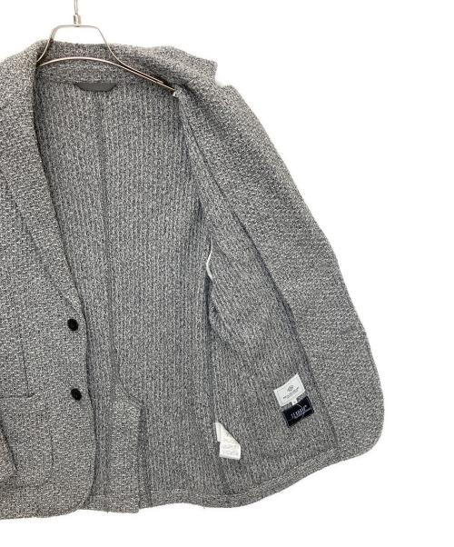 BEAMS HEART（ビームスハート）BEAMS HEART (ビームスハート) ハニカム ニット ジャケット グレー サイズ:Mの古着・服飾アイテム