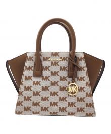 MICHAEL KORS（マイケル・コース）の古着「2WAYバッグ」｜ブラウン×ホワイト