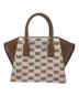 MICHAEL KORS (マイケル・コース) 2WAYバッグ ブラウン×ホワイト：12000円