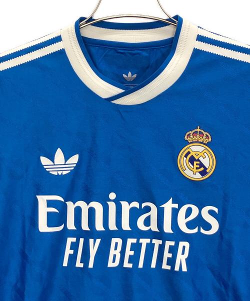 adidas（アディダス）adidas (アディダス) JP3925　ゲームシャツ ブルー×ホワイト サイズ:XLの古着・服飾アイテム