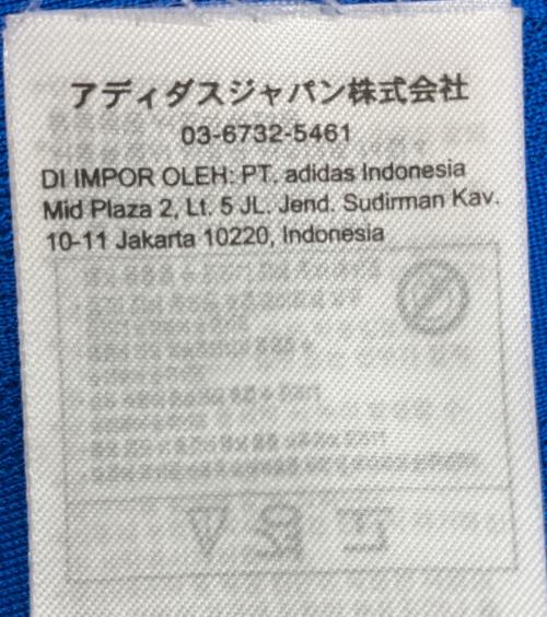 adidas（アディダス）adidas (アディダス) JP3925　ゲームシャツ ブルー×ホワイト サイズ:XLの古着・服飾アイテム