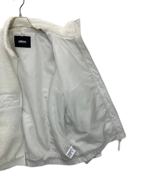 adidas（アディダス）adidas (アディダス) フリースジャケット ホワイト サイズ:XLの古着・服飾アイテム