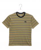 THE NORTH FACEザ ノース フェイス）の古着「NT12396　半袖カットソー」｜ベージュ×ネイビー