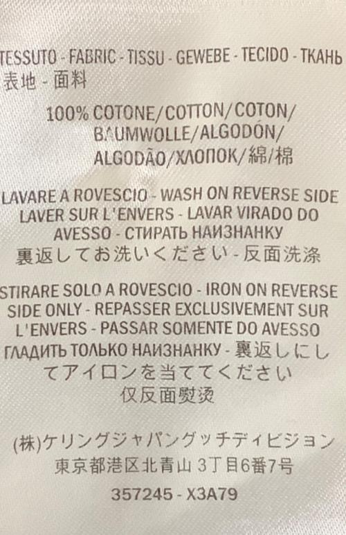 GUCCI（グッチ）GUCCI (グッチ) 307245-X3A79 半袖カットソー ブラック サイズ:Mの古着・服飾アイテム