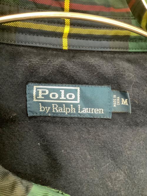 POLO RALPH LAUREN（ポロ・ラルフローレン）POLO RALPH LAUREN (ポロ・ラルフローレン) MNBLOTWM5A00021 ダウンジャケット グリーン×ネイビー サイズ:Mの古着・服飾アイテム