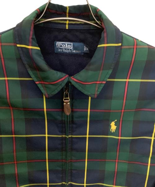 POLO RALPH LAUREN（ポロ・ラルフローレン）POLO RALPH LAUREN (ポロ・ラルフローレン) MNBLOTWM5A00021 ダウンジャケット グリーン×ネイビー サイズ:Mの古着・服飾アイテム
