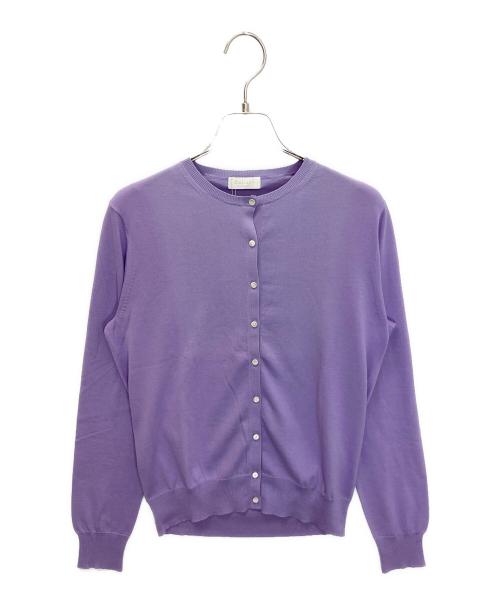 BALLSEY（ボールジィ）BALLSEY (ボールジィ) 11-02-52-02106-TN　薄手カーディガン パープル サイズ:Sの古着・服飾アイテム