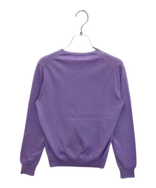 BALLSEY（ボールジィ）BALLSEY (ボールジィ) 11-02-52-02106-TN　薄手カーディガン パープル サイズ:Sの古着・服飾アイテム