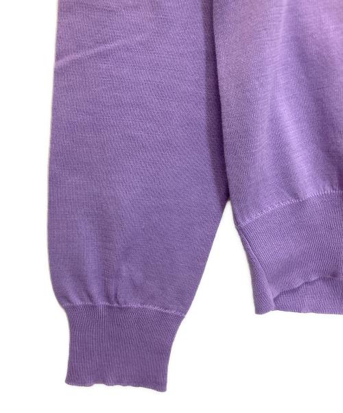 BALLSEY（ボールジィ）BALLSEY (ボールジィ) 11-02-52-02106-TN　薄手カーディガン パープル サイズ:Sの古着・服飾アイテム