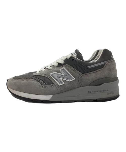 NEW BALANCE（ニューバランス）NEW BALANCE (ニューバランス) ローカットスニーカー グレー×ホワイト サイズ:US5.5、UK5、EUR38、cm23.5の古着・服飾アイテム