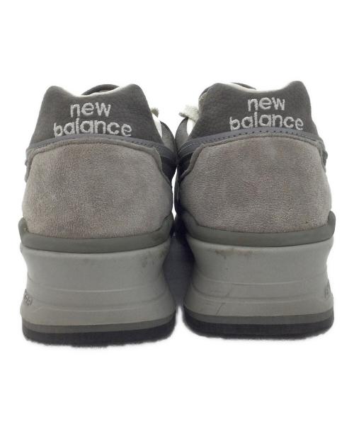 NEW BALANCE（ニューバランス）NEW BALANCE (ニューバランス) ローカットスニーカー グレー×ホワイト サイズ:US5.5、UK5、EUR38、cm23.5の古着・服飾アイテム