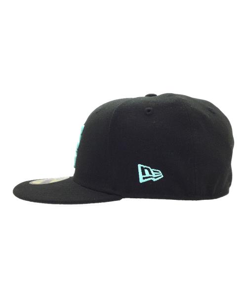 New Era（ニューエラ）New Era (ニューエラ) 59FIFTY ブラック×ブルー サイズ:7 5/8、60.6cmの古着・服飾アイテム