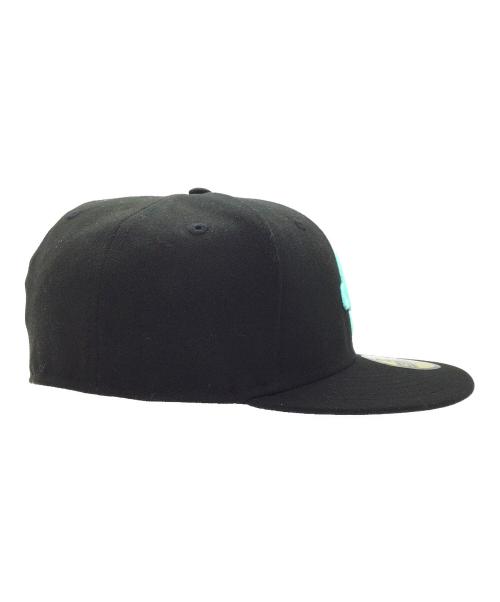 New Era（ニューエラ）New Era (ニューエラ) 59FIFTY ブラック×ブルー サイズ:7 5/8、60.6cmの古着・服飾アイテム