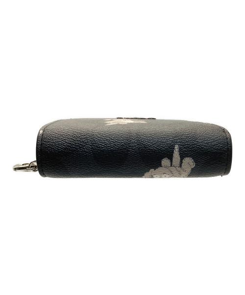 COACH（コーチ）COACH (コーチ) 2つ折り財布 ブラック×ベージュの古着・服飾アイテム