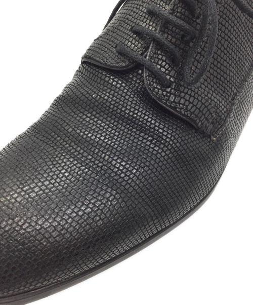 EMPORIO ARMANI（エンポリオ アルマーニ）EMPORIO ARMANI (エンポリオ アルマーニ) プレーントゥシューズ ブラック サイズ:6の古着・服飾アイテム