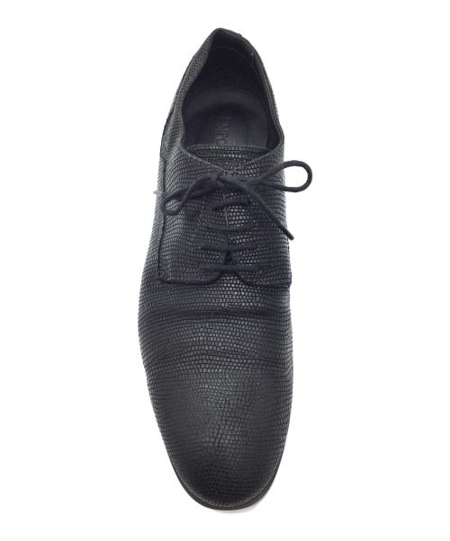 EMPORIO ARMANI（エンポリオ アルマーニ）EMPORIO ARMANI (エンポリオ アルマーニ) プレーントゥシューズ ブラック サイズ:6の古着・服飾アイテム