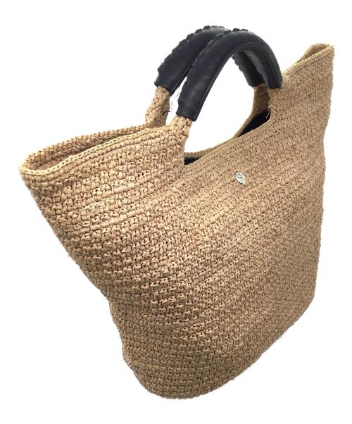 HELEN KAMINSKI（ヘレンカミンスキー）HELEN KAMINSKI (ヘレンカミンスキー) カゴバッグ ベージュの古着・服飾アイテム