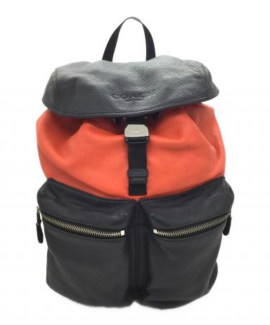中古・古着通販】COACH (コーチ) リュック ネイビー×レッド｜ブランド