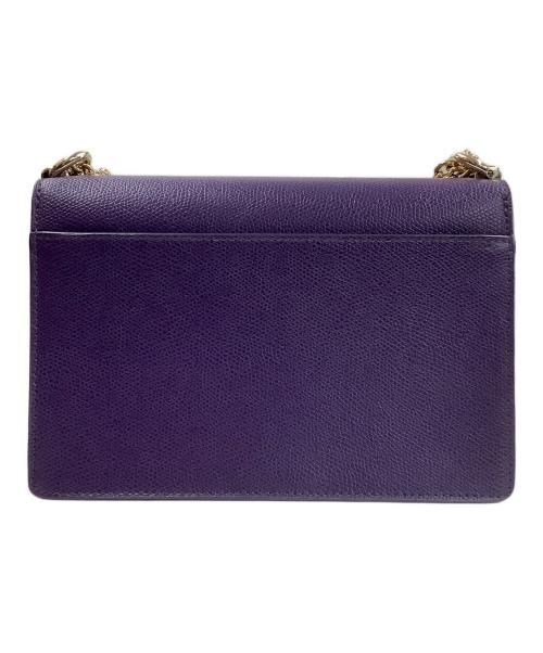 FURLA（フルラ）FURLA (フルラ) チェーンショルダーバッグ パープルの古着・服飾アイテム