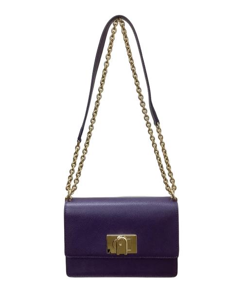 FURLA（フルラ）FURLA (フルラ) チェーンショルダーバッグ パープルの古着・服飾アイテム