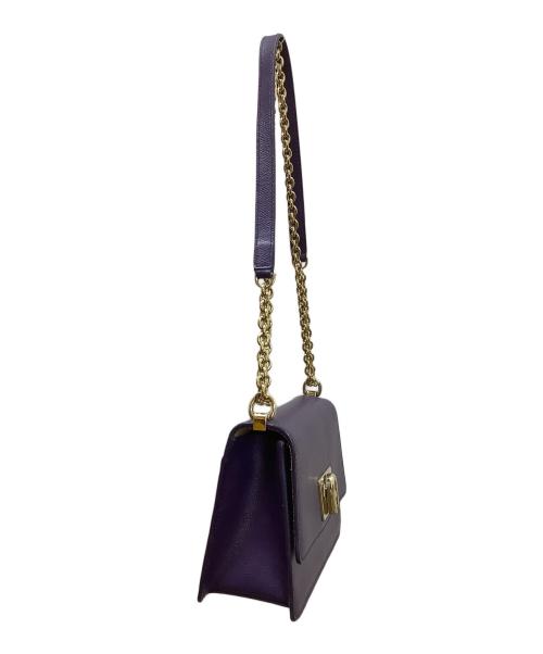 FURLA（フルラ）FURLA (フルラ) チェーンショルダーバッグ パープルの古着・服飾アイテム