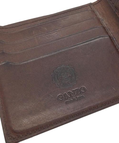 GANZO（ガンゾ）GANZO (ガンゾ) 2つ折り財布 ブラウンの古着・服飾アイテム